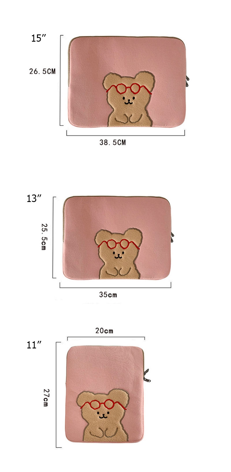 Túi Đựng Laptop Notebook 11 / 13 / 15 Inch Chống Sốc Phong Cách Hàn Quốc&&&*-&-& | BigBuy360 - bigbuy360.vn