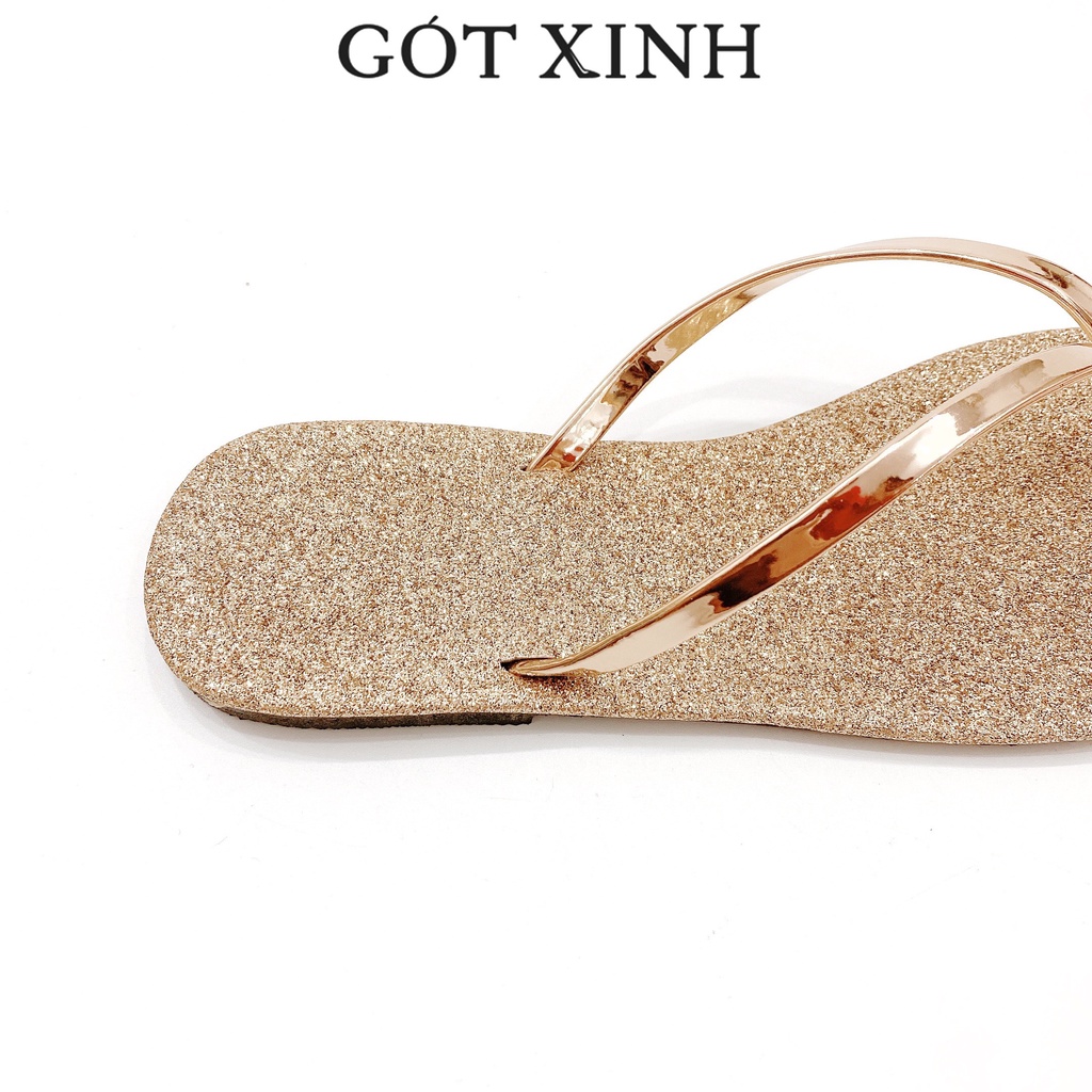 Dép kẹp nữ kim sa GÓT XINH D36 đế 2 lớp