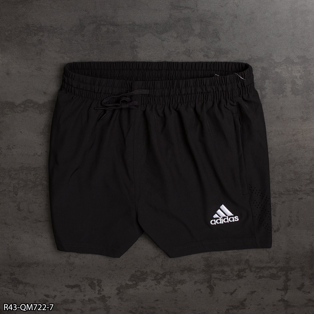 Quần short Run thể thao nam ADIDAS trên gối 2 lớp R43 thêu logo- Thời Trang Nam VNXK