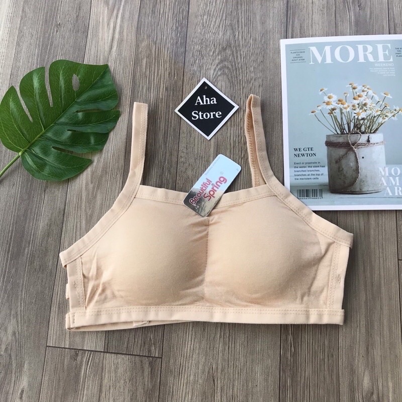Áo Lá Học Sinh Bra 3 Dây Cotton Giá Sỉ