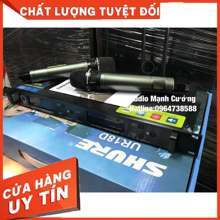 [HÀNG CHẤT LƯỢNG] Micro không dây SHURE UR18D..... Sale - hàng chất lượng, giá tốt nhất TQ