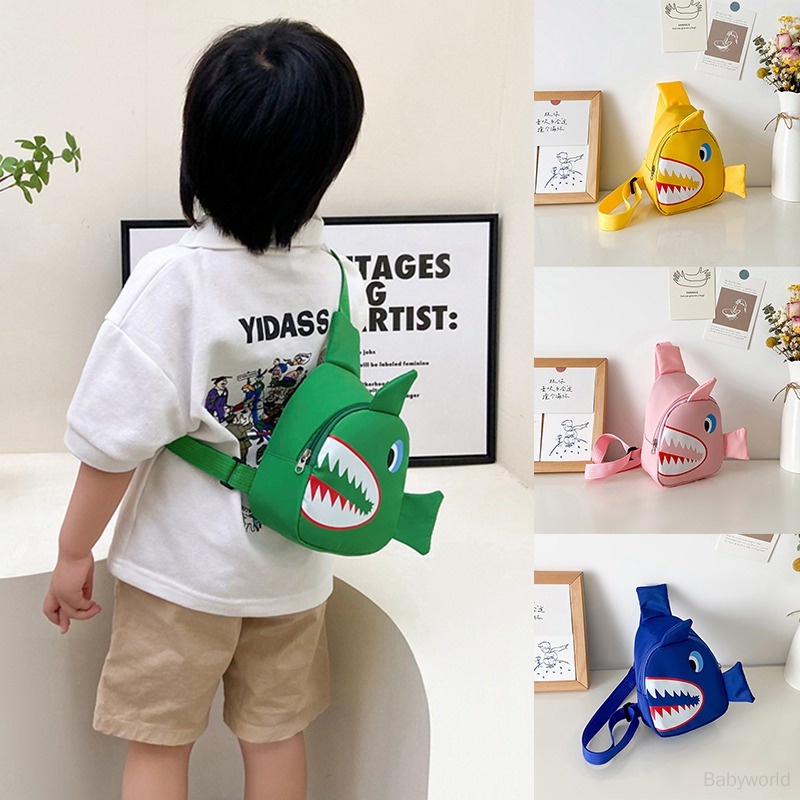 Túi Thể Thao Đeo Chéo In Họa Tiết Khủng Long Hoạt Hình Cho Bé