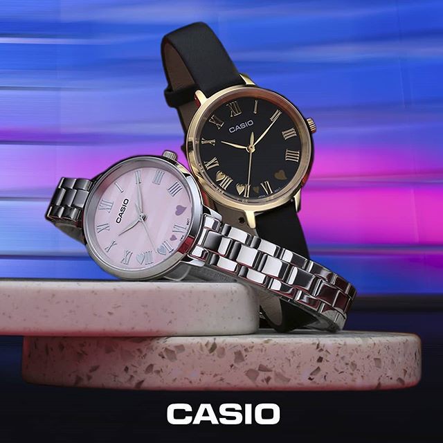 Đồng hồ nữ Casio LTP-E160D-4A Dây Kim Loại - Nền Mặt Màu Hồng- chống nước độ sâu 50m bảo hành quốc tế 12 tháng