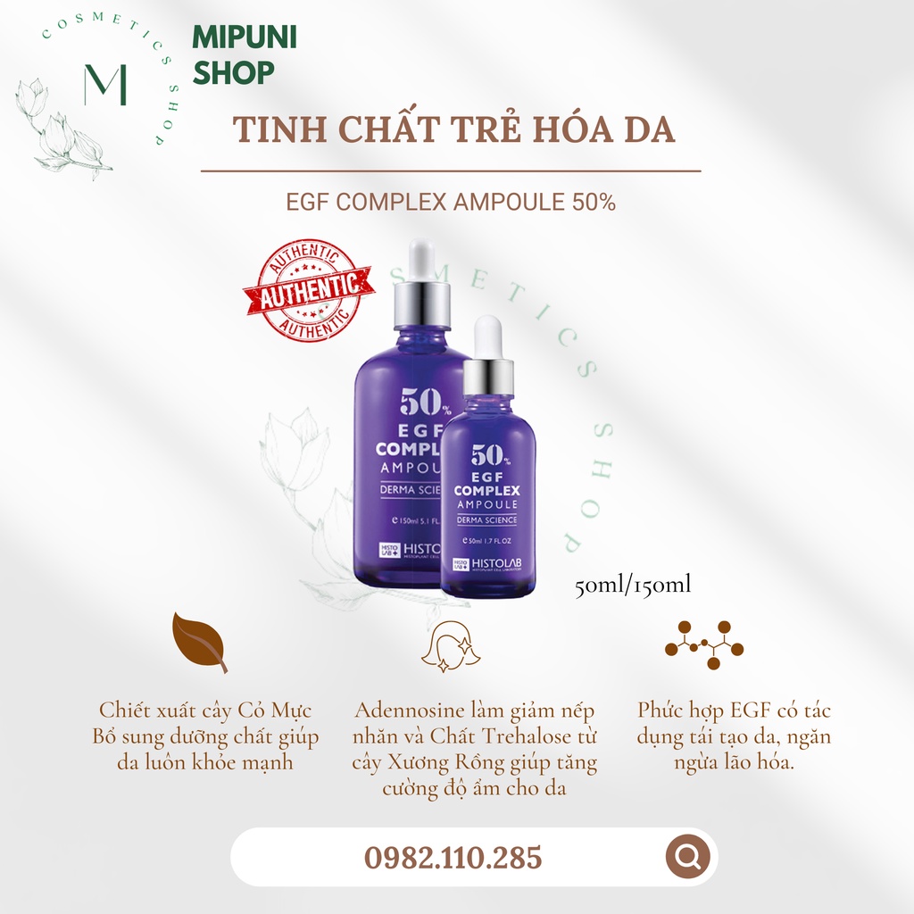 [CHÍNH HÃNG] TINH CHẤT TRẺ HÓA DA - EGF COMPLEX AMPOULE 50%
