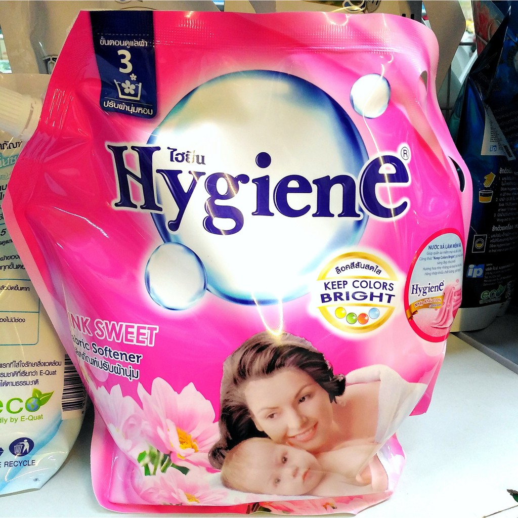 Nước xả vải HYGIENE Thái Lan 1800ml các màu 🇹🇭 xả quần áo, thơm, hồng, đỏ, xanh, tím, trắng