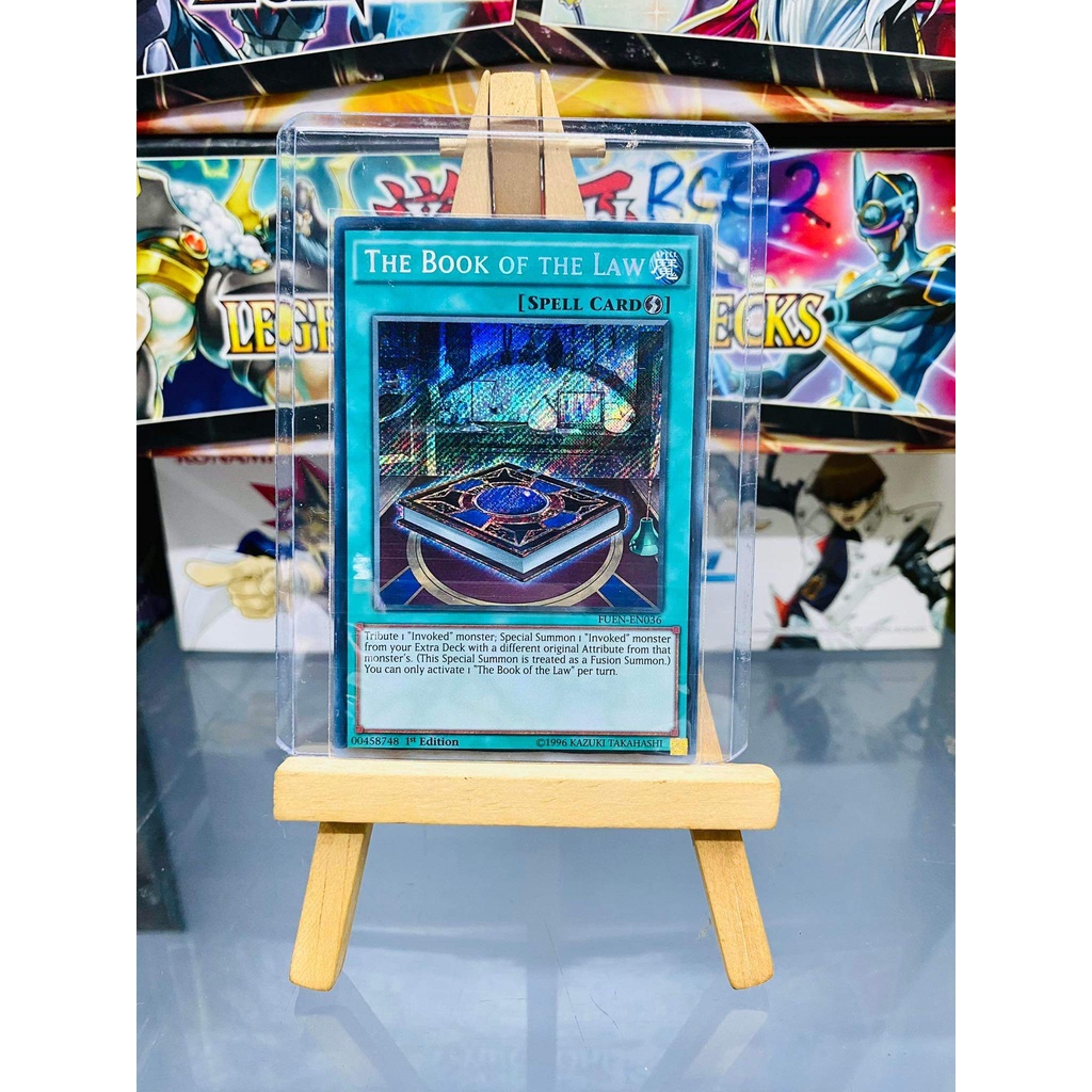 [ Dưa Hấu Yugioh ] Lá bài thẻ bài The Book of the Law – Secret Rare - Tặng bọc bài nhựa bảo quản