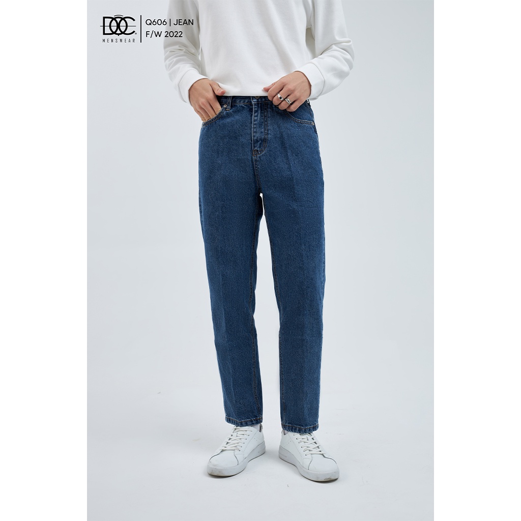 Quần jean trơn nam basic Độc menswear ống đứng, quần denim nam vải cao cấp không phai 3 màu phong cách Hàn Quốc - Q606