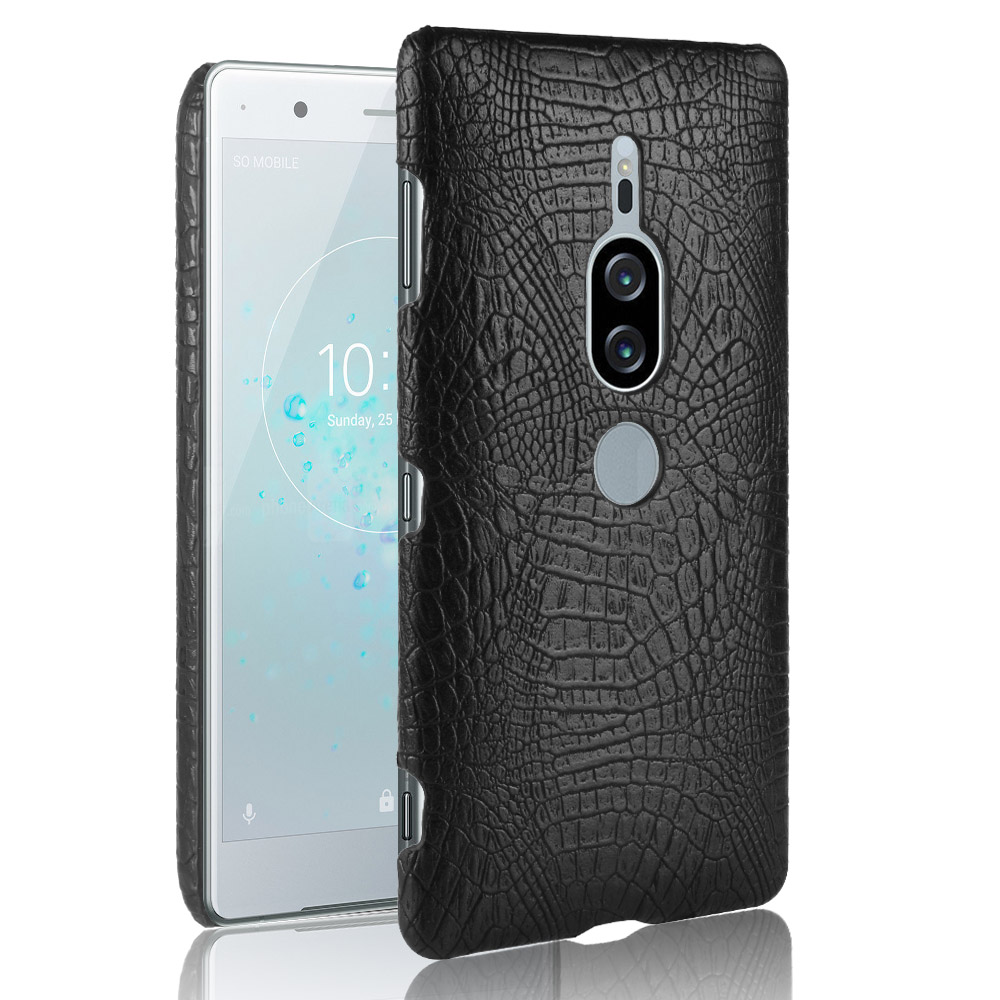 Sony Xperia XZ2 Premium H8116 H8166 Casing Fashion Crocodile Pattern Hard PC PU Leather Back Cover Hard Plastic Case Phone Cover