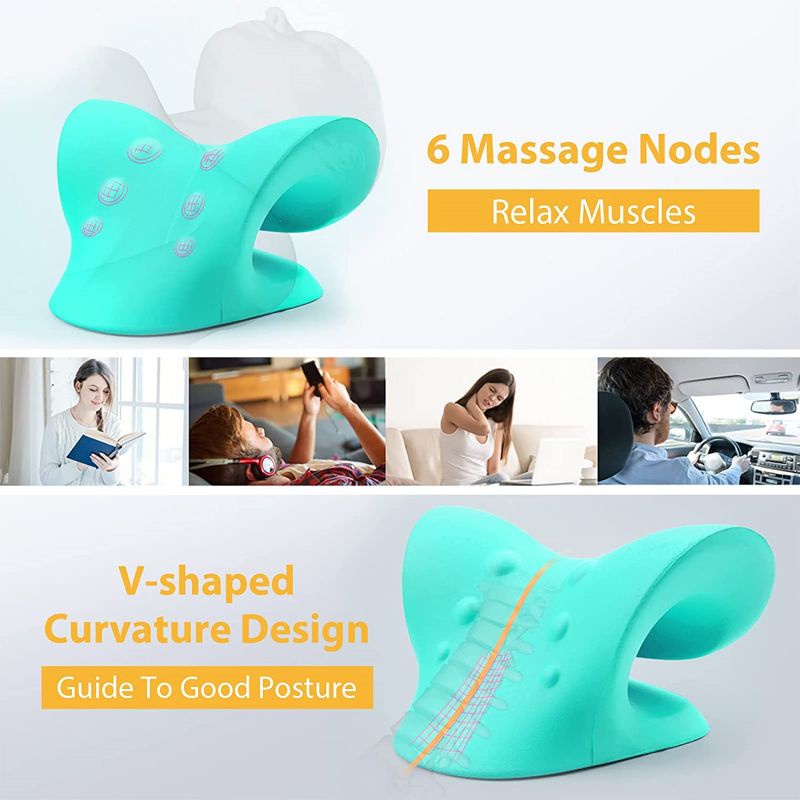 gối massage cổ Gối Mát Xa Cổ Thư Giãn Giảm Đau Tiện Dụng,Vận chuyển cực kỳ nhanh chóng