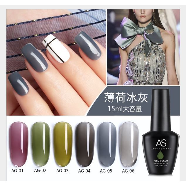 [MÀU MỚI] Sơn gel AS set màu mã AG