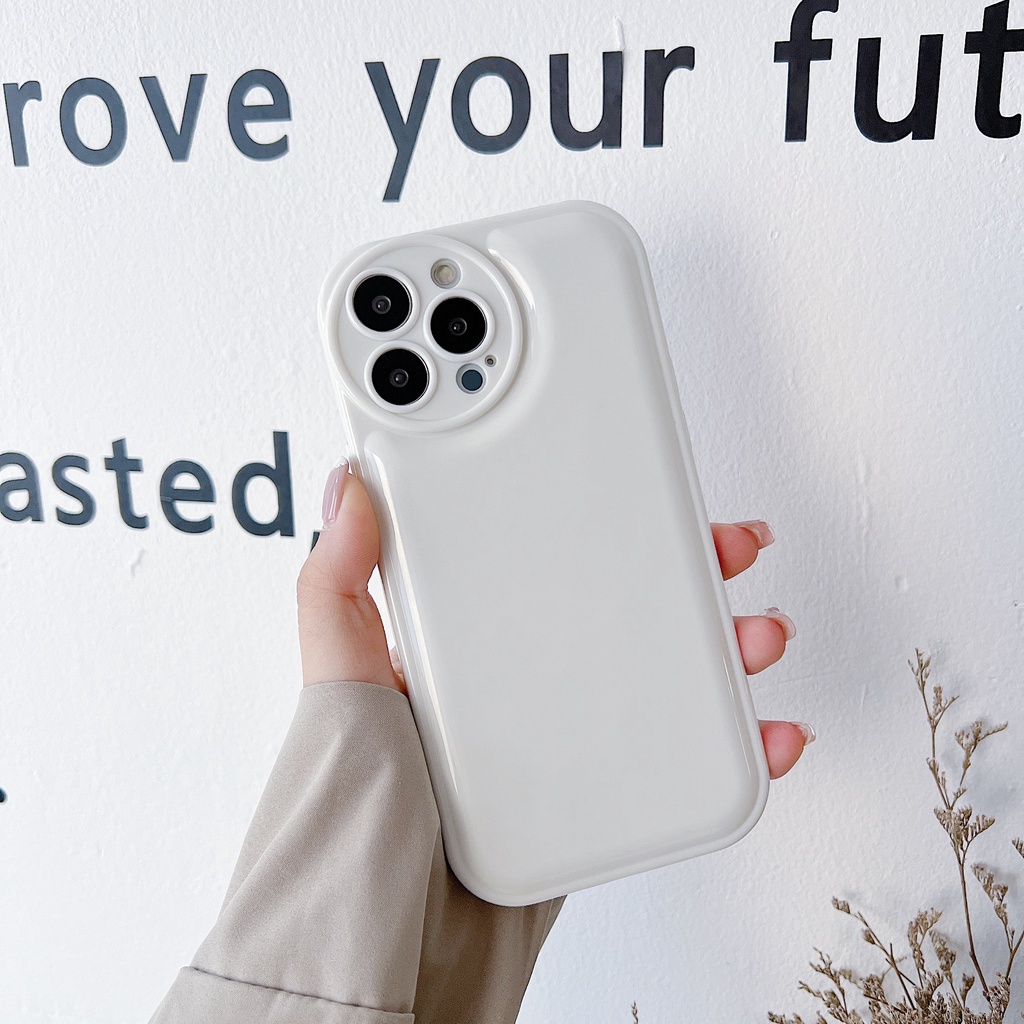 Ốp Điện Thoại tpu Mềm Chống Sốc Màu Trơn Cho Iphone 7G 7P SE 2020 1413 12 11 Pro Max XS Max XR X XS
