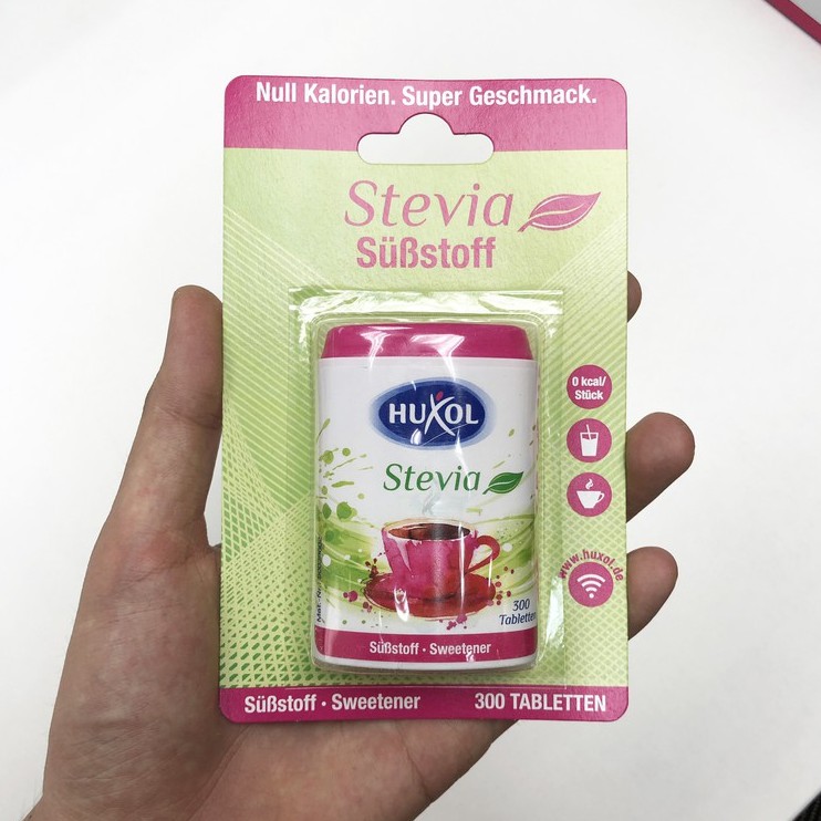 Đường Ăn Kiêng Huxol Cỏ Ngọt Stevia 300 viên - Đường cỏ ngọt cho người giảm cân, tiểu đường, cao huyết áp