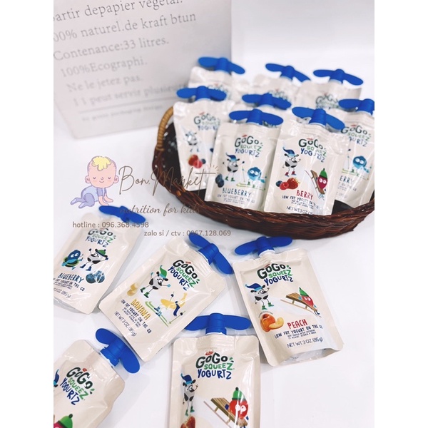 Sữa chua Gogo squeez cho bé từ 6m+