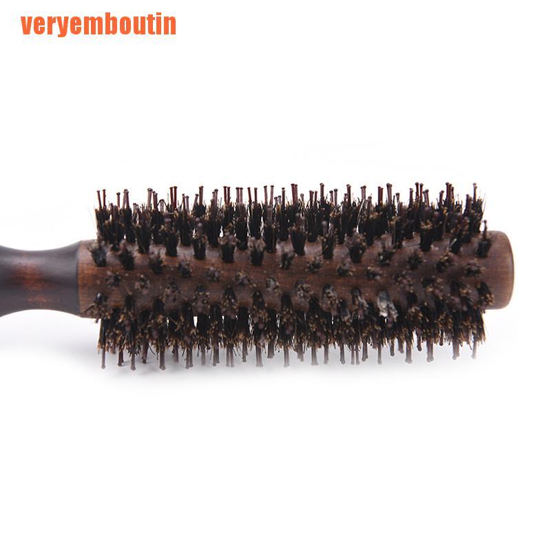 (Hàng Mới Về) Lược Tròn Chải Tóc Xoăn Tự Nhiên Chống Tĩnh Điện Làm Thủ Công