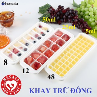Khay đá/ khay trữ đông thức ăn đủ loại có nắp(Hãng Inomata- Nhật)