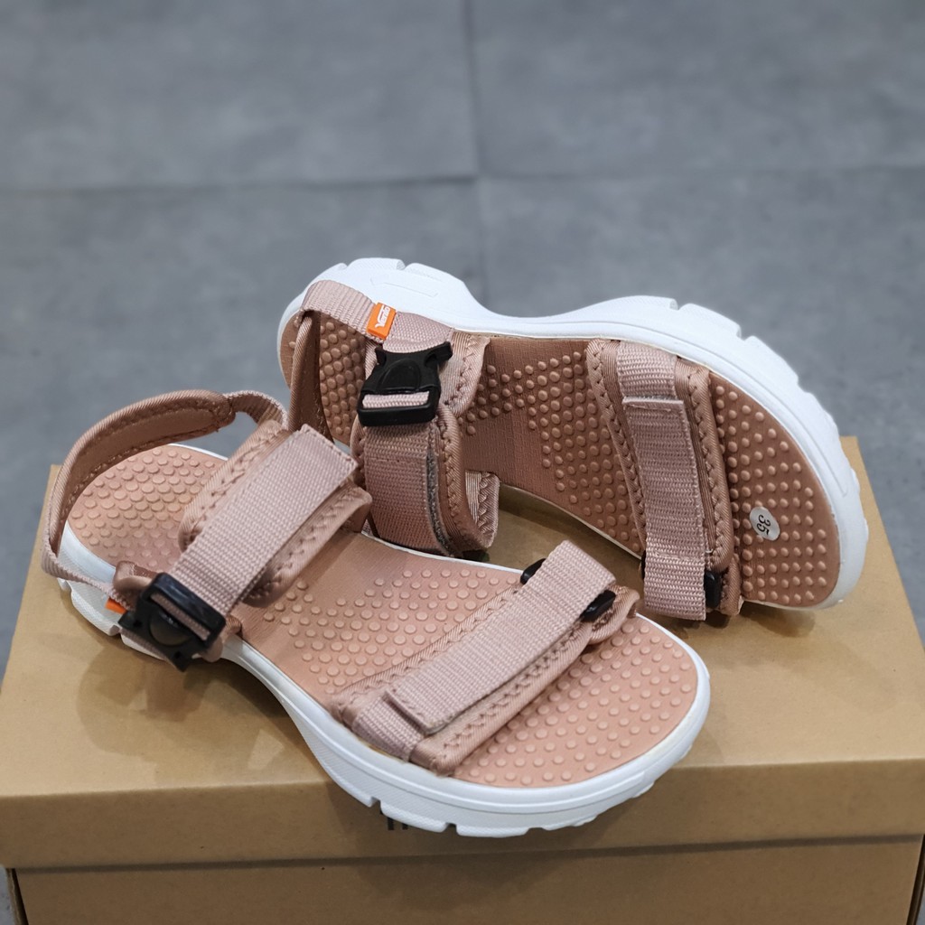 Sandal VENTO nữ SD-07007 - Beige thời trang, nhỏ gọn, đế bệt phù hợp đi học, đi làm - dép sandal chống hôi chân