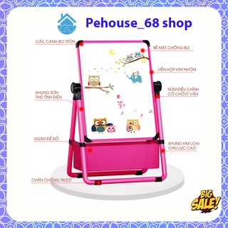 Bảng vẽ cho bé, giúp bé thông minh hơn trong giáo dục, có 2 mặt xanh và trắng, nâng hạ chiều cao