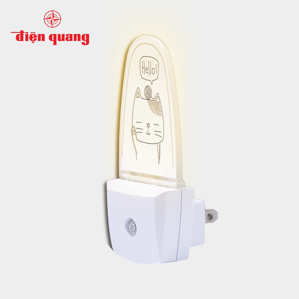 Đèn ngủ cảm biến LED Điện Quang ĐQ LNL10 - cảm biến quang - nhiều màu để lựa chọn