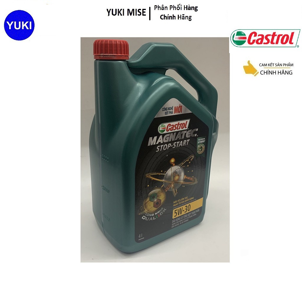 Dầu Động Cơ Castrol MAGNATEC STOP-START 5W30 4 LÍT - TỔNG HỢP TOÀN PHẦN YUKI MISE Phân Phối Chính Hãng💯