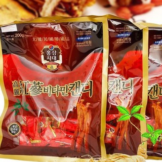 KẸO SÂM VITAMIN CÓ ĐƯỜNG HÀN QUỐC GÓI 200GR
