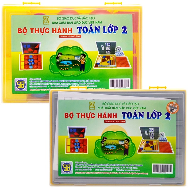 Bộ 2 Hộp Thực Hành Toán Lớp 2