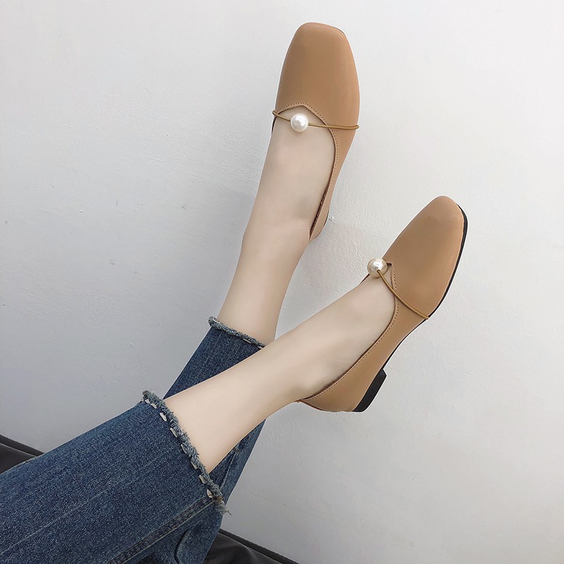 Giày bệt da nữ êm chân - GCG10 giày nữ | BigBuy360 - bigbuy360.vn