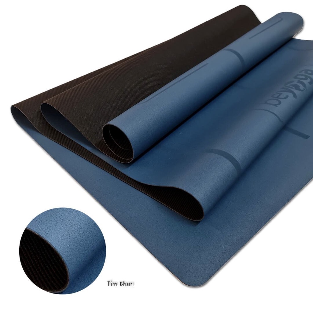 Thảm Yoga Cao Su Tự Nhiên Dày 5mm, Phiên Bản Mới, Cao Cấp, Chống Trơn Vượt Trội, Chống Bám Bẩn, beYoga Đài Loan
