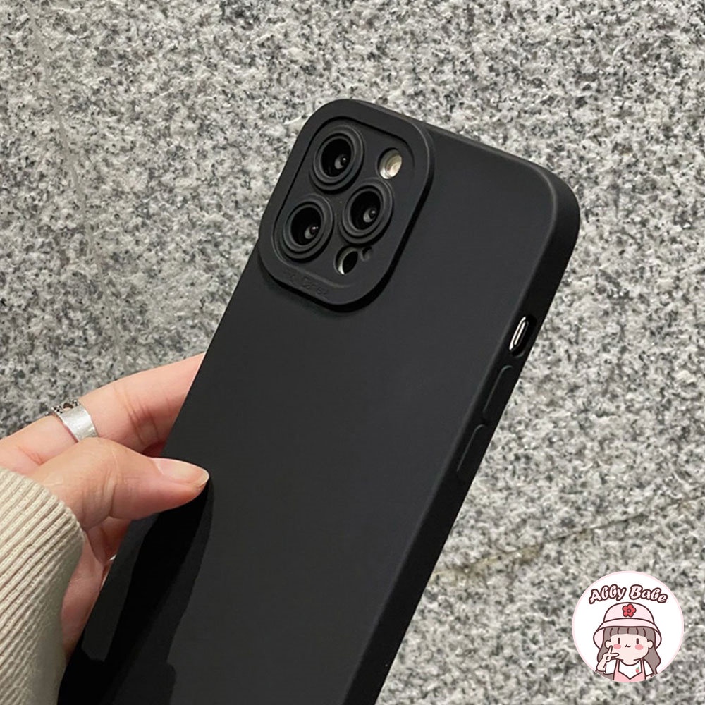 Ốp Điện Thoại TPU Mềm Chống Mồ Hôi Màu Đen Nhám Cho Iphone 14 Pro Max 11 7Plus 13 12 11 Pro Max X XS 12 13 XR