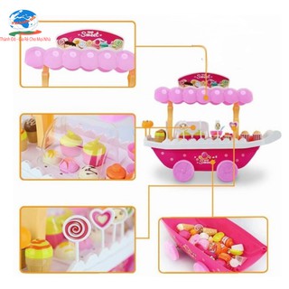 (HÀNG Y HÌNH+ LOẠI TO) TRÒ CHƠI XE ĐẨY BÁN KEM HÌNH CHIẾC THUYỀN BUỒM CỰC HÓT DÙNG PIN CÓ ĐÈN SÁNG, PHÁT NHẠC CỰC NGẦU