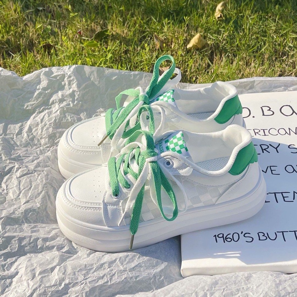 Giày Thể Thao Nữ Thoáng Hơi Thời Trang Phong Cách Retro