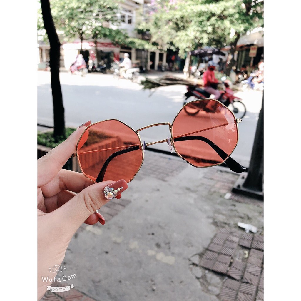 Kính tròn đa giác NOBITA phong cách ULZZANG đẹp độc lạ nhiều màu HOTTREND KI04