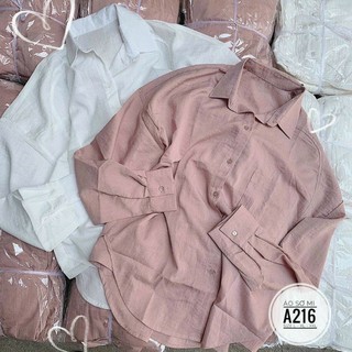 Áo sơ mi big size linen form rộng từ 60kg-90kg