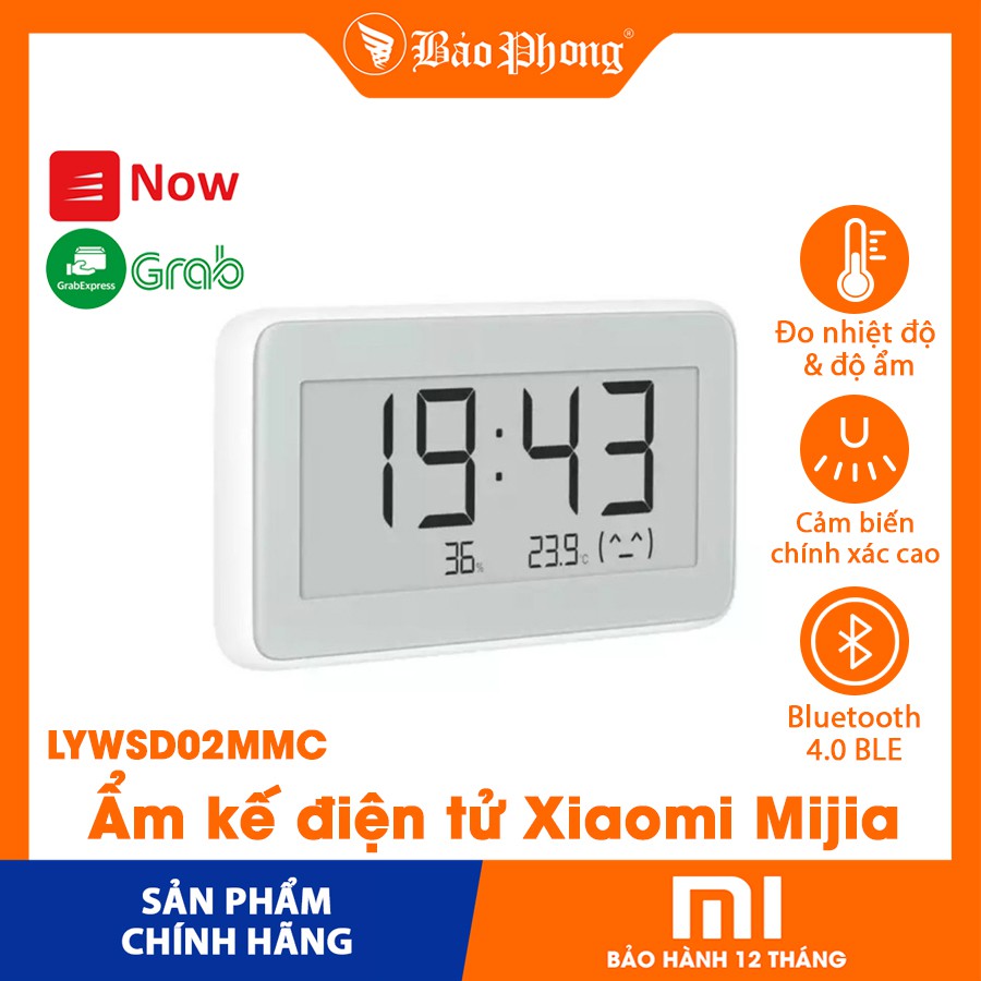 Ẩm kế / đồng hồ điện tử thông minh Xiaomi Mijia Electronic Thermo-Hygrometer Pro - Mới 100% bảo hành 12 tháng