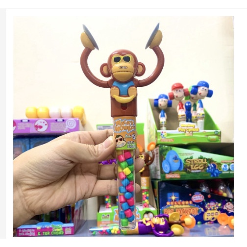 Kẹo đồ chơi hình chú khỉ chiêng vỗ tay, hàng nhập khẩu ÚC siêu hot  rẻ vô địch