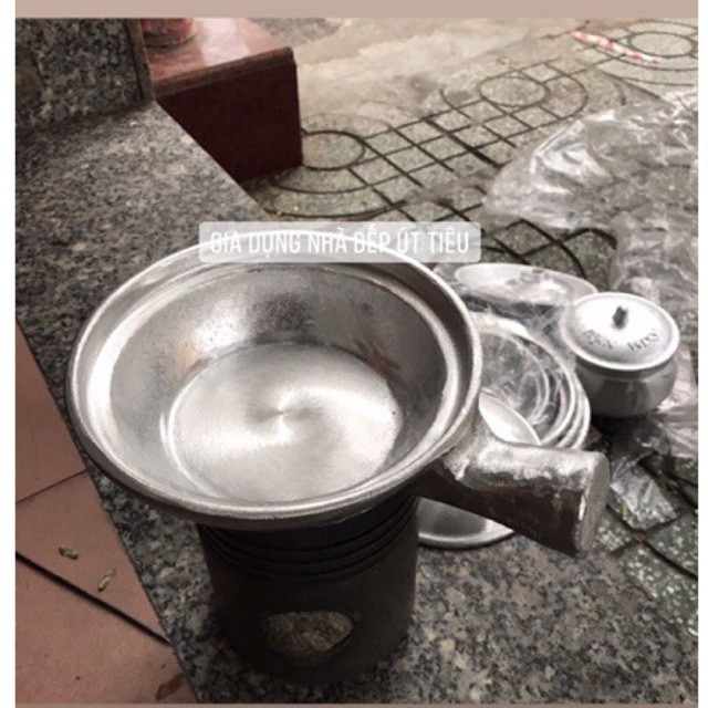 Nồi gang tay cầm 2 size nhỏ-lớn