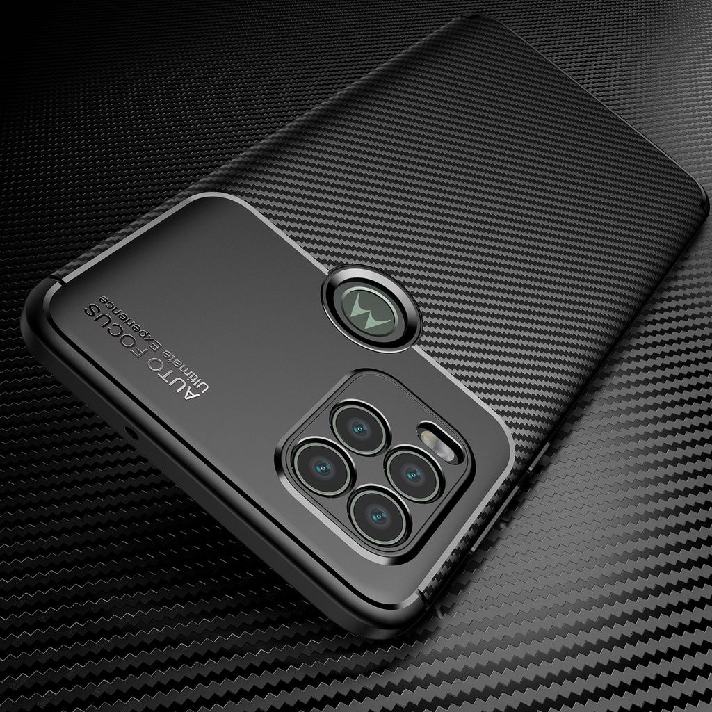 Ốp Điện Thoại Hybrid Phối Sợi Carbon Kiểu Áo Giáp Chống Sốc Cho Motorola Moto G Stylus 5G 2021
