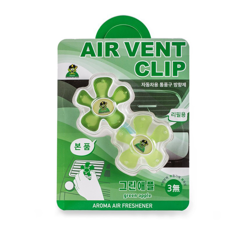 Kẹp thơm trang trí khử mùi cho xe hơi chính hãng AirClip Korea