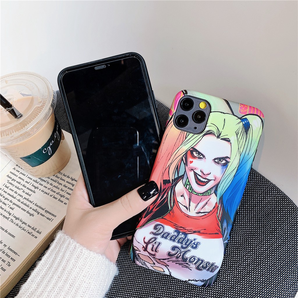 Ốp điện thoại nhựa dẻo in hình Joker/Harley Quinn cho iPhone 7/8 7P/8P X/XS/XR/MAX 11/11Pro/11PROMAX