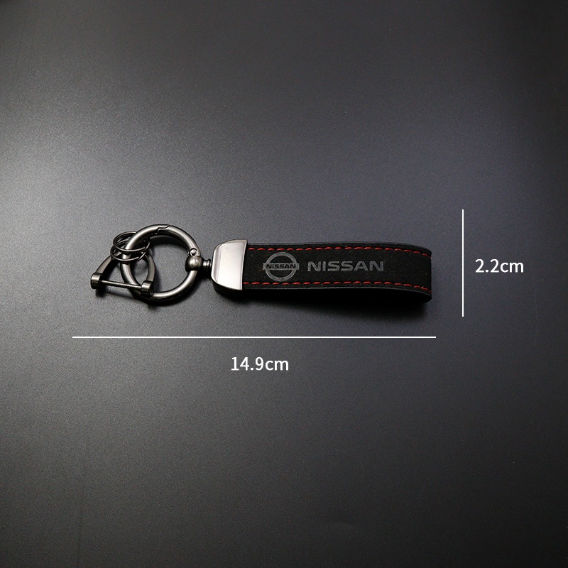 Móc Chìa Khóa Xe Hơi Nissan Juke Tiida Teana GTR 350Z 370Z 240SX Bằng Hợp Kim Da Lộn