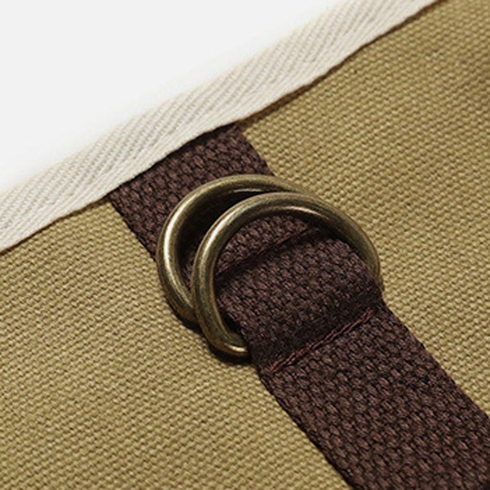 Túi Cuộn Đựng Dụng Cụ Ăn Uống Bằng Vải Bạt Di Động Đa Ứng Dụng