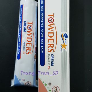 TOWDERS CREAM: KEM TRỊ GHẺ NGỨA, CHẤY, RẬN, LÀM SẠCH CÁC LOẠI KÝ SINH TRÙNG KHỎI DA