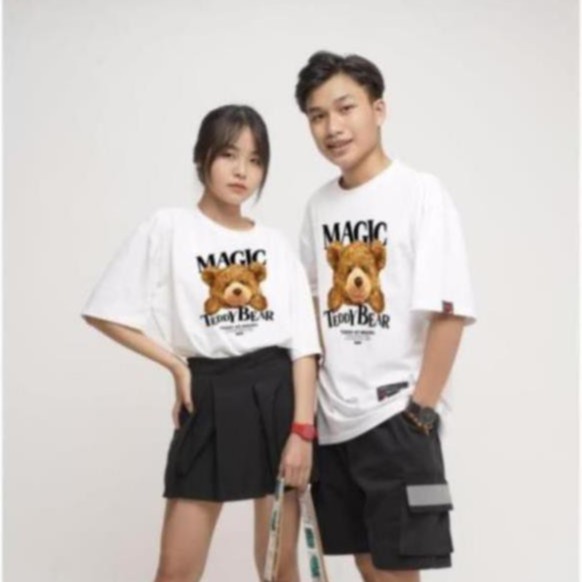 Áo thun form rộng tay lỡ Unisex Phông Nam Nữ Gấu Teddy Local Brand Midori M Studio