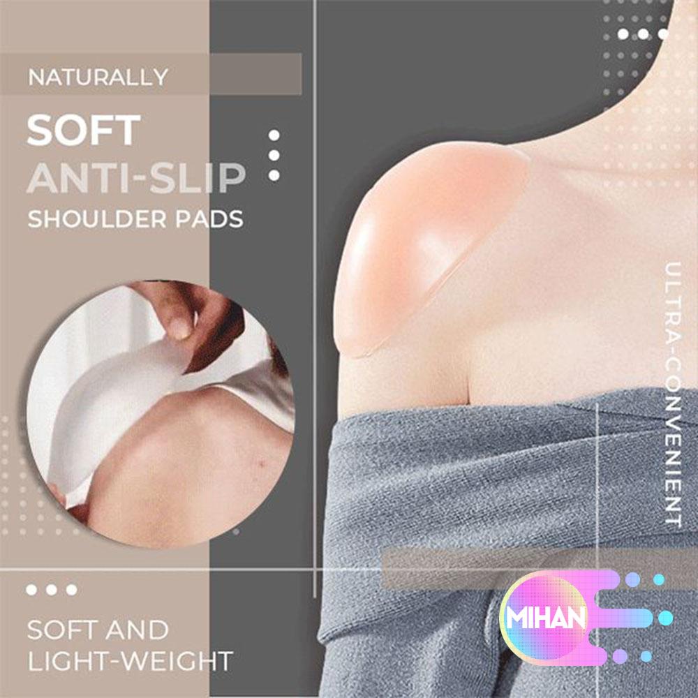 Set 2 miếng đệm vai bằng silicon mềm tự nhiên nâng cao 2 trong 1 chống trượt