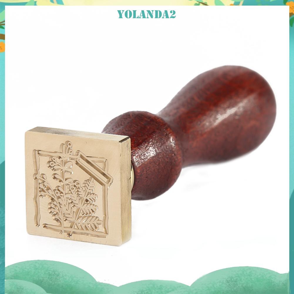 Con Dấu Sáp Hình Vuông Hoạ Tiết Động Vật Phong Cách Retro