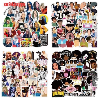 Bộ 50 Miếng Dán Hình Ca Sĩ Hoạt Hình Dùng Trang Trí Ván Trượt / Laptop / Guitar / Va Li Xo94Bsyu