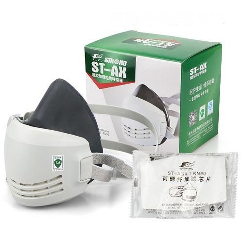 Mặt nạ chống bụi , chống độc , phòng khói bụi silicon, cao su siêu mềm STRONG ST-AGX