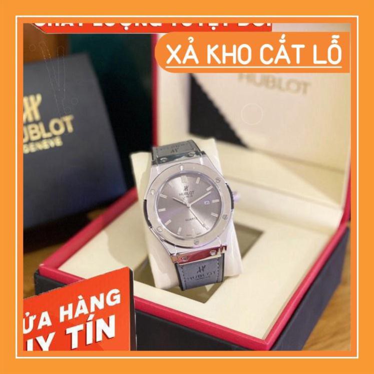 (Hublot)  Đồng hồ nam Hublot - máy pin - nam Size 42 mm Hàng có bảo hành 12 tháng