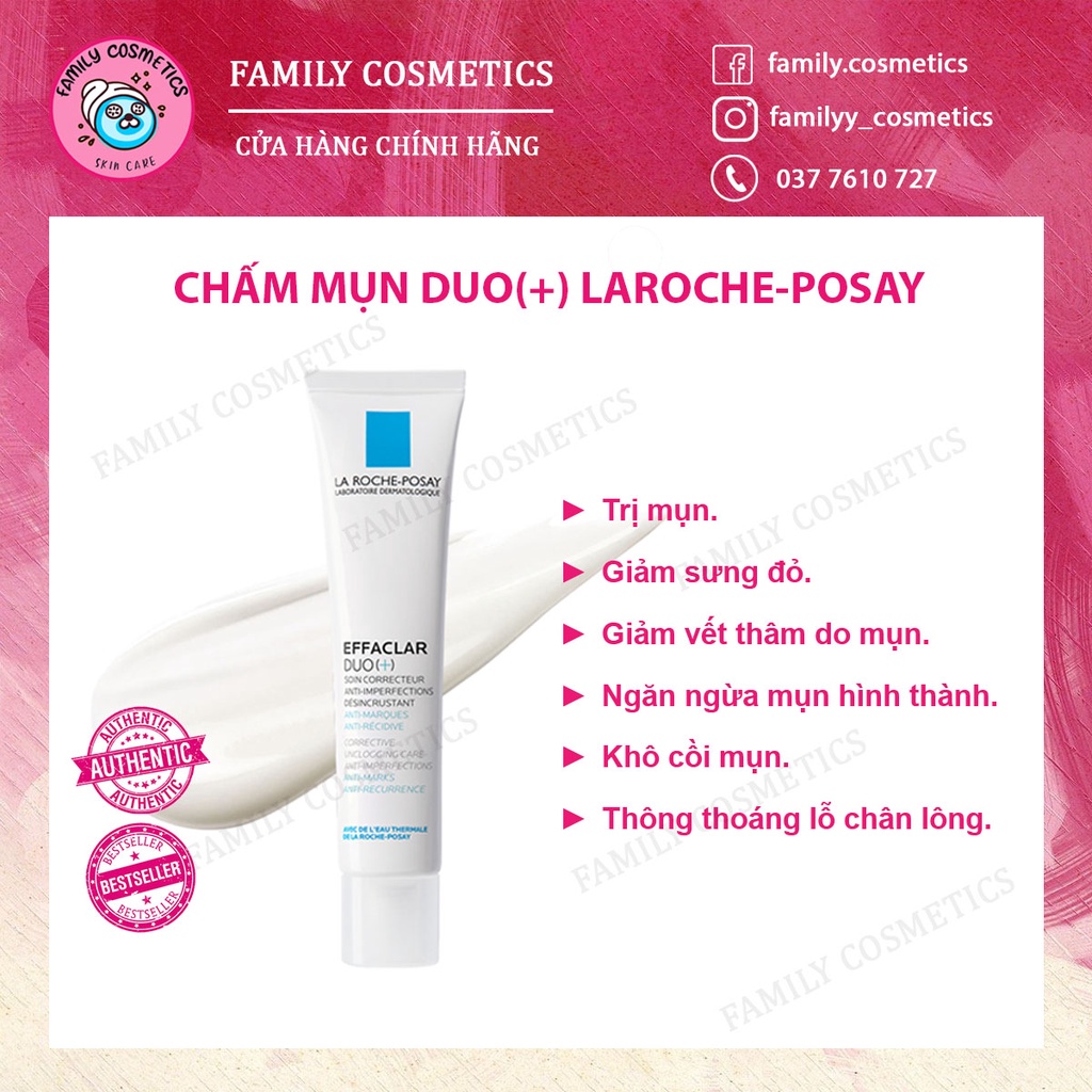 La Roche Posay Duo+ - Kem Giảm Mụn Thần Thánh 40ml