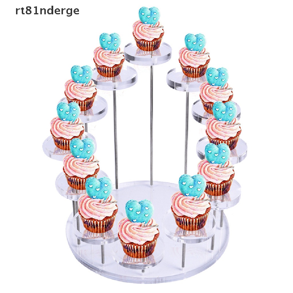 Kệ trưng bày bánh cupcake/ món tráng miệng/ trang sức acrylic trang trí bữa tiệc