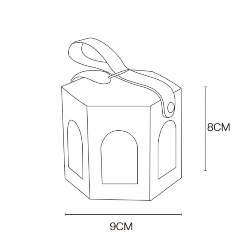 Hộp quà tặng hộp đựng nến, hộp mĩ phẩm lục giác dây da cao cấp